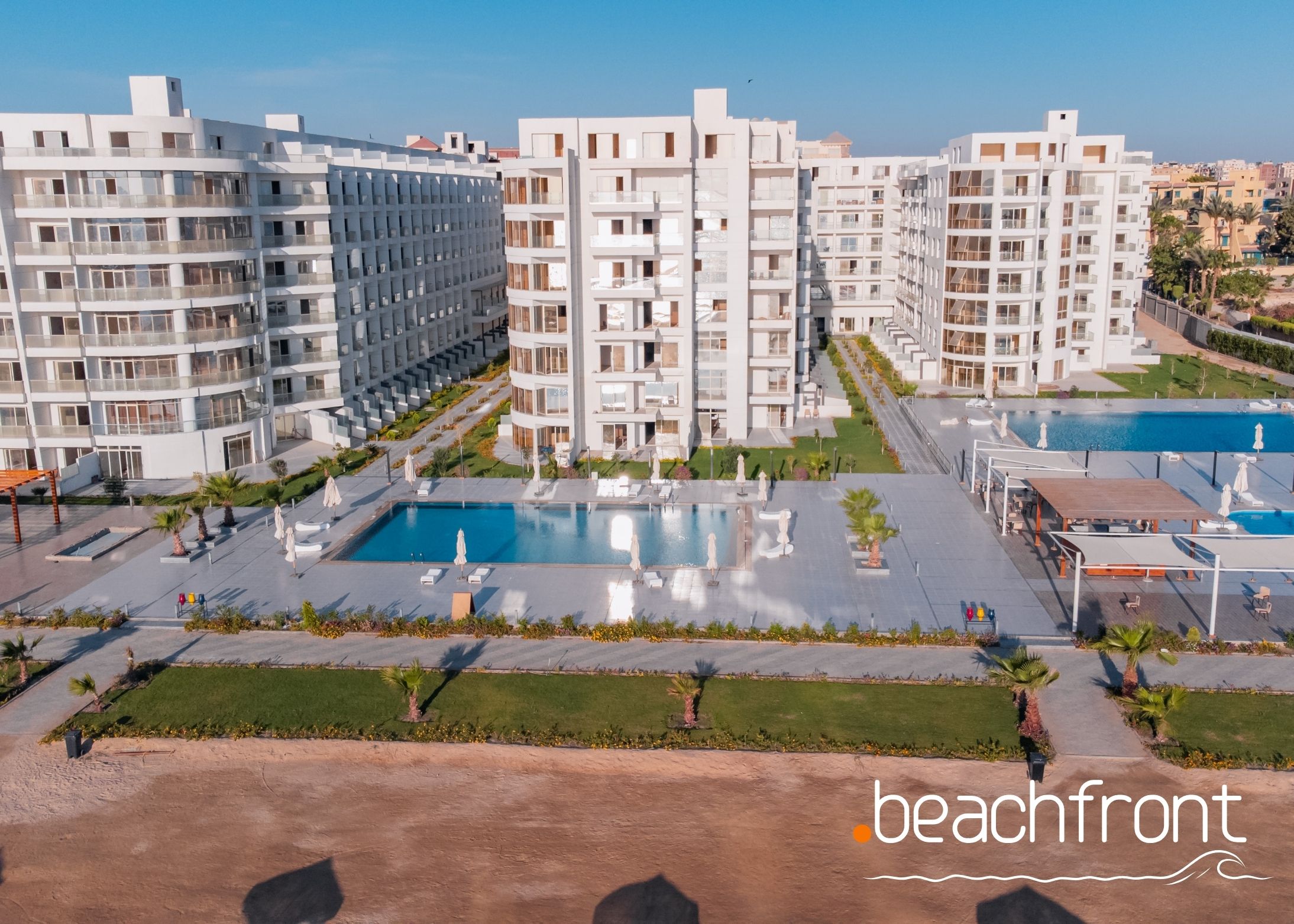 2 Bedroom City View Apartment with Private Beach | Scandic Resort Hurghada